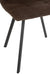 Dining Chair Clark Metal/Polyester Brown-Eetkamerstoelen-J-Line