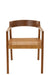 Dining Chair Square Open Webbing Teak Wood Brown-Eetkamerstoelen-J-Line