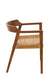 Dining Chair Square Open Webbing Teak Wood Brown-Eetkamerstoelen-J-Line