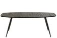 Dining Table Oval Recycle Teak Black-Eettafels-J-Line