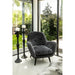 Donny Anthracite Fauteuil Zwart Wooden Legs-Fauteuils-PTMD