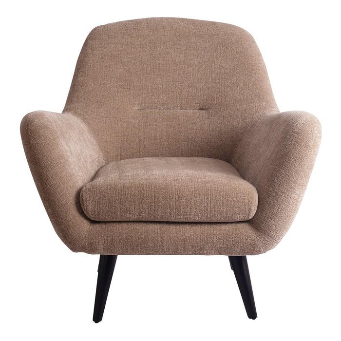 Donny Crème Fauteuil Zwart Houten-Fauteuils-PTMD