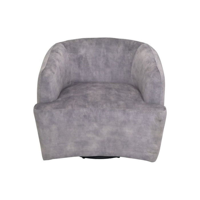 Draai fauteuil - Dolfijn grijs/zwart - Adore 180 - Velours/metaal-Fauteuils-HSM Collection