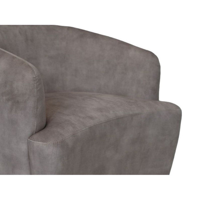 Draai fauteuil - Wit/zwart - Adore 01 - Velours/metaal-Fauteuils-HSM Collection