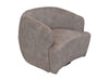 Draai fauteuil - Wit/zwart - Adore 01 - Velours/metaal-Fauteuils-HSM Collection