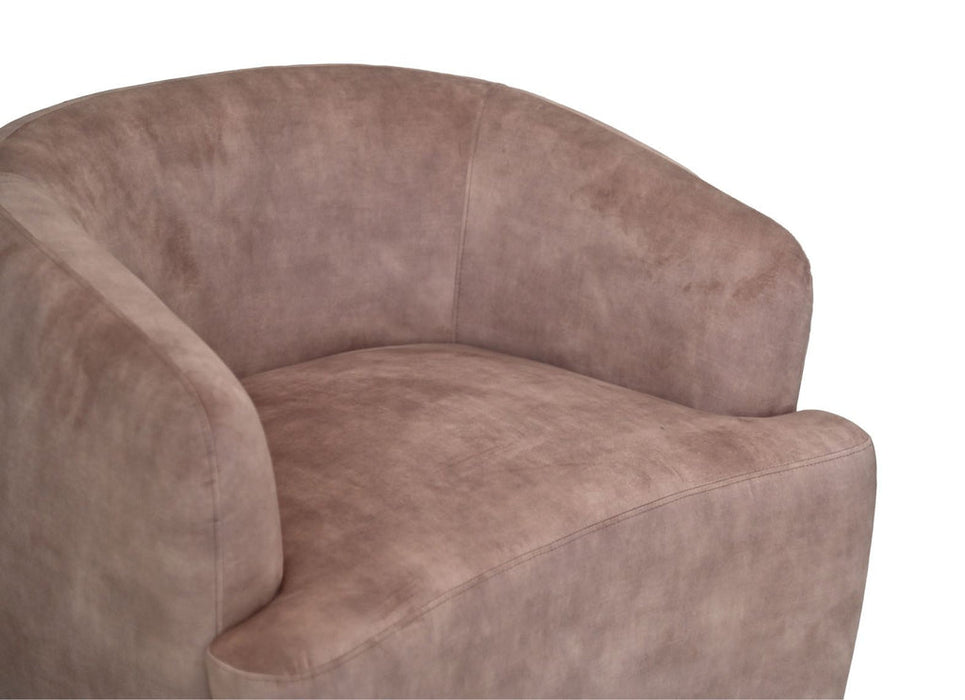 Draai fauteuil - lever/zwart - Adore 10 - Velours/metaal-Fauteuils-HSM Collection