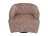 Draai fauteuil - lever/zwart - Adore 10 - Velours/metaal-Fauteuils-HSM Collection