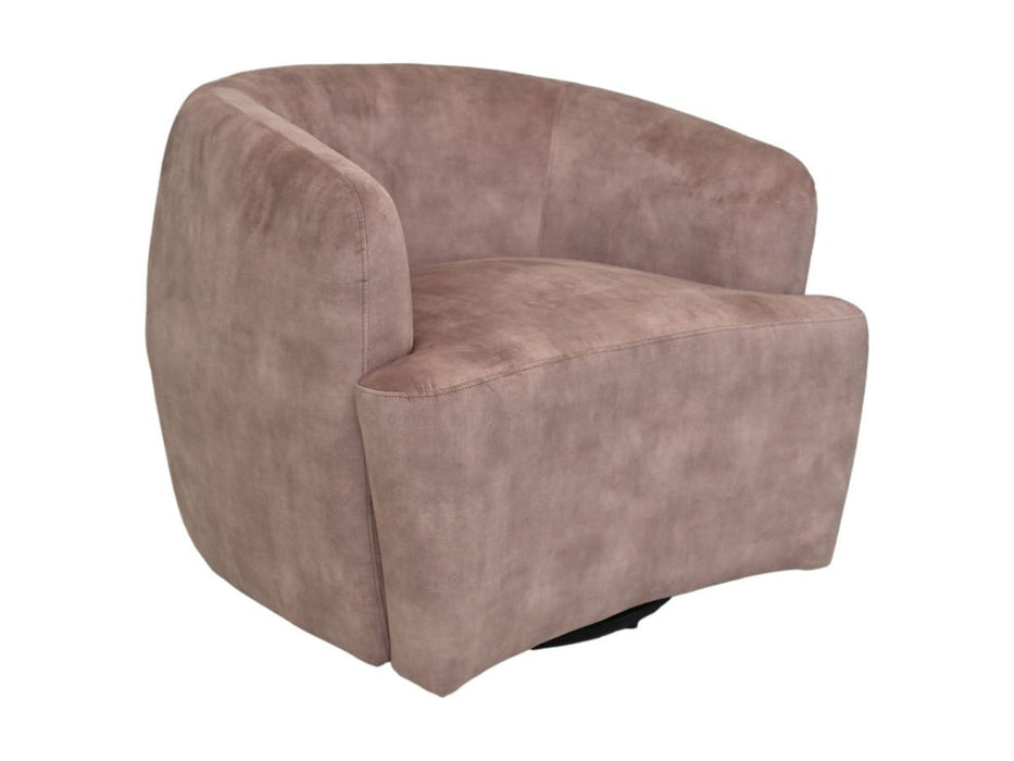 Draai fauteuil - lever/zwart - Adore 10 - Velours/metaal-Fauteuils-HSM Collection