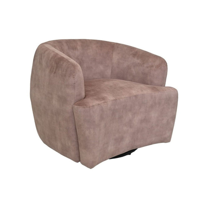 Draai fauteuil - lever/zwart - Adore 10 - Velours/metaal-Fauteuils-HSM Collection