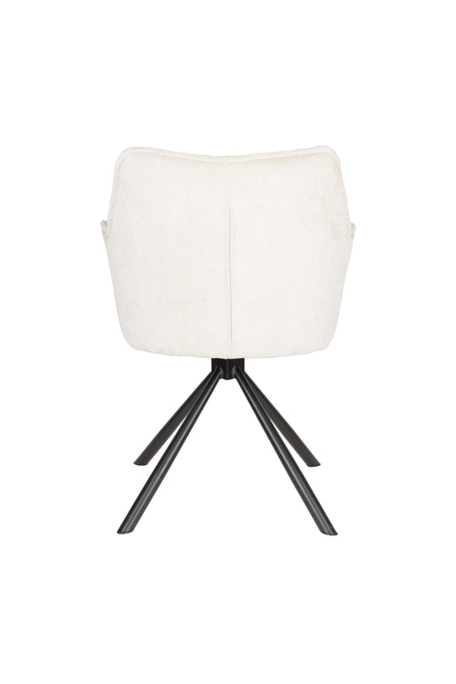 Draaibare Eetkamerstoel Kodak Polyester Beige 62x66 cm-Eetkamerstoelen-Creating Home