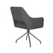 Draaibare Eetkamerstoel Mos Grijs Polyester Grijs 59x59 cm-Eetkamerstoelen-Creating Home