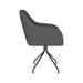 Draaibare Eetkamerstoel Otis Grijs Polyester Grijs 62x59 cm-Eetkamerstoelen-Creating Home