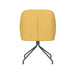 Draaibare Eetkamerstoel Otis Ochre Polyester Geel 62x59 cm-Eetkamerstoelen-Creating Home