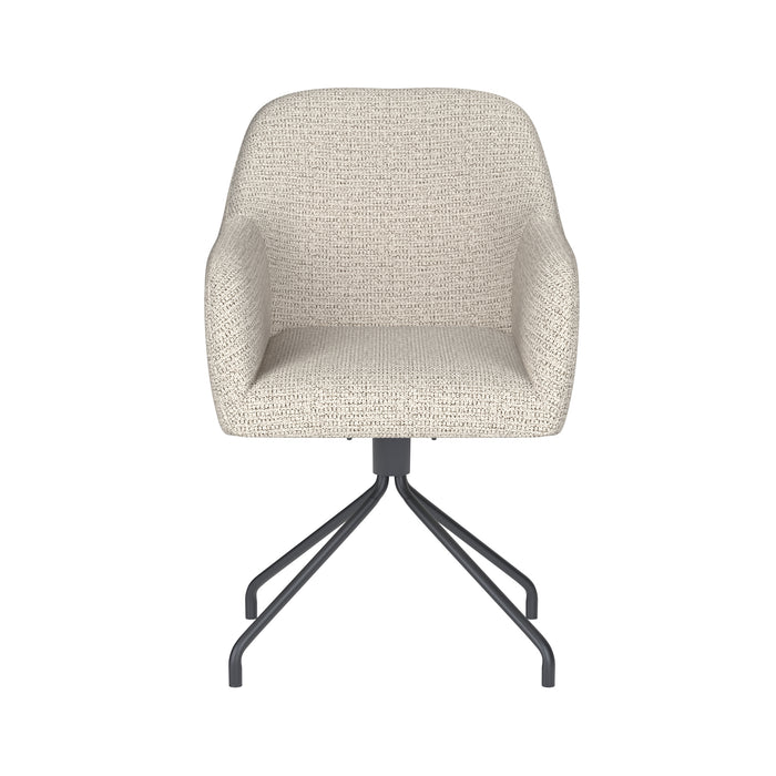 Draaibare Eetkamerstoel Otis Off-white Polyester Beige-Eetkamerstoelen-Creating Home