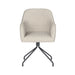 Draaibare Eetkamerstoel Otis Off-white Polyester Beige-Eetkamerstoelen-Creating Home