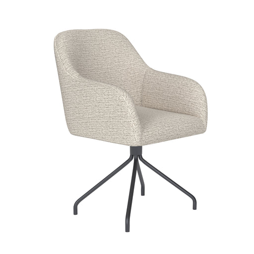 Draaibare Eetkamerstoel Otis Off-white Polyester Beige-Eetkamerstoelen-Creating Home