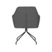 Draaibare Eetkamerstoel Pete Grijs Polyester Grijs 62x63 cm-Eetkamerstoelen-Creating Home