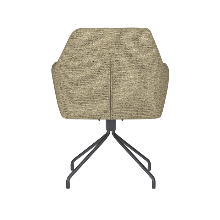 Draaibare Eetkamerstoel Pete Groen Polyester Groen-Eetkamerstoelen-Creating Home