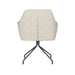 Draaibare Eetkamerstoel Pete Off-white Polyester Beige-Eetkamerstoelen-Creating Home