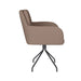 Draaibare Eetkamerstoel Pete Taupe Polyester Taupe-Eetkamerstoelen-Creating Home
