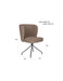 Draaibare Eetkamerstoel Stan Groen Polyester Groen-Eetkamerstoelen-Creating Home