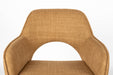 Draaibare Eetkamerstoel Toye Ochre Polyester Geel 68x45