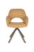 Draaibare Eetkamerstoel Toye Ochre Polyester Geel 68x45 cm-Eetkamerstoelen-Creating Home
