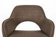 Draaibare Eetkamerstoel Toye Polyester Bruin 68x61 cm-Eetkamerstoelen-Creating Home