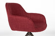 Draaibare Eetkamerstoel Toye Polyester Rood 68x61 cm-Eetkamerstoelen-Creating Home
