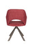 Draaibare Eetkamerstoel Toye Polyester Rood 68x61 cm-Eetkamerstoelen-Creating Home