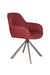 Draaibare Eetkamerstoel Toye Polyester Rood 68x61 cm-Eetkamerstoelen-Creating Home