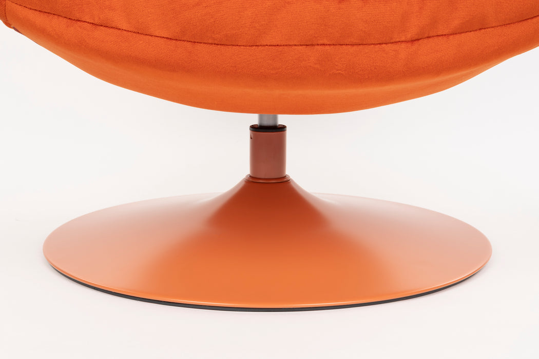 Fauteuil Beefy Lounge Chair Polyester, Metaal Oranje, sfeerbeeld 10