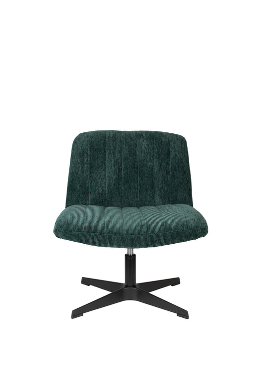 Draaibare Fauteuil Belmond Rib Polyester Groen 71x65 cm-Fauteuils-Creating Home
