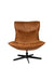 Draaibare Fauteuil John Cognac PU-Leder Bruin Ø93x92 cm-Fauteuils-Creating Home