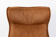 Draaibare Fauteuil John Cognac PU-Leder Bruin Ø93x92 cm-Fauteuils-Creating Home