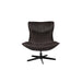 Draaibare Fauteuil John PU-Leder Donkergrijs 92x81 cm-Fauteuils-Creating Home