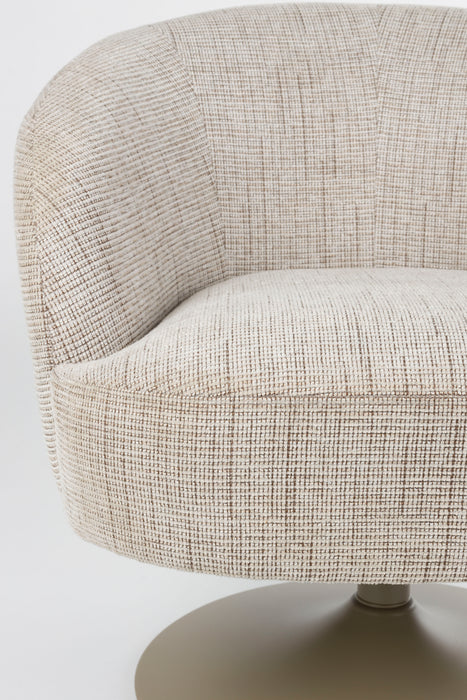 Draaibare Fauteuil Renate Polyester Bruin 75x75 cm-Fauteuils-Creating Home