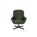 Draaibare Fauteuil Yuki Hout,Polyester Groen 84.5x73 cm-Fauteuils-Creating Home