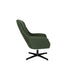 Draaibare Fauteuil Yuki Hout,Polyester Groen 84.5x73 cm-Fauteuils-Creating Home