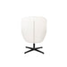 Draaibare Fauteuil Yuki Off Polyester Wit 84.5x73 cm-Fauteuils-Creating Home