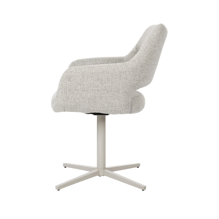 Draaibare eetkamerstoel Lux Beige-Eetkamerstoelen-Creating Home
