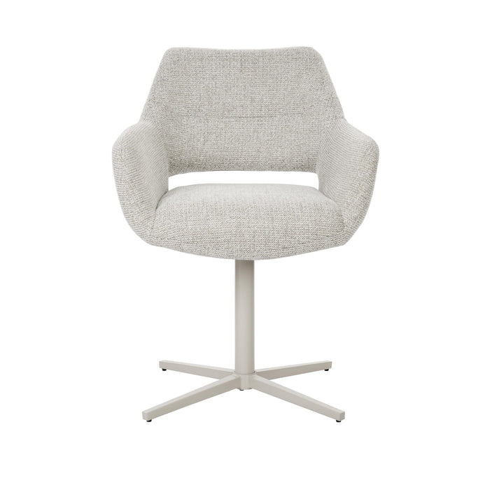 Draaibare eetkamerstoel Lux Beige-Eetkamerstoelen-Creating Home
