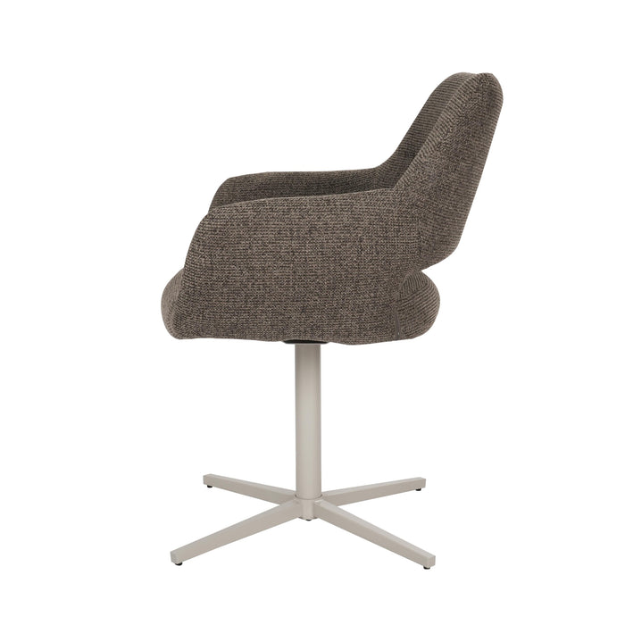 Draaibare eetkamerstoel Lux Bruin-Eetkamerstoelen-Creating Home