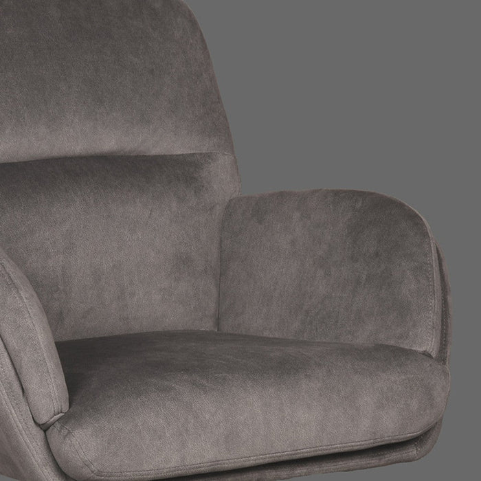 Draaifauteuil Moss 70x77x90 cm Cosmo Antraciet draaibaar-Fauteuils-LABEL51