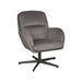 Draaifauteuil Moss 70x77x90 cm Cosmo Antraciet draaibaar-Fauteuils-LABEL51