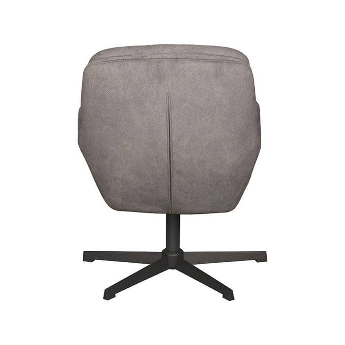 Draaifauteuil Moss 70x77x90 cm Cosmo Antraciet draaibaar-Fauteuils-LABEL51