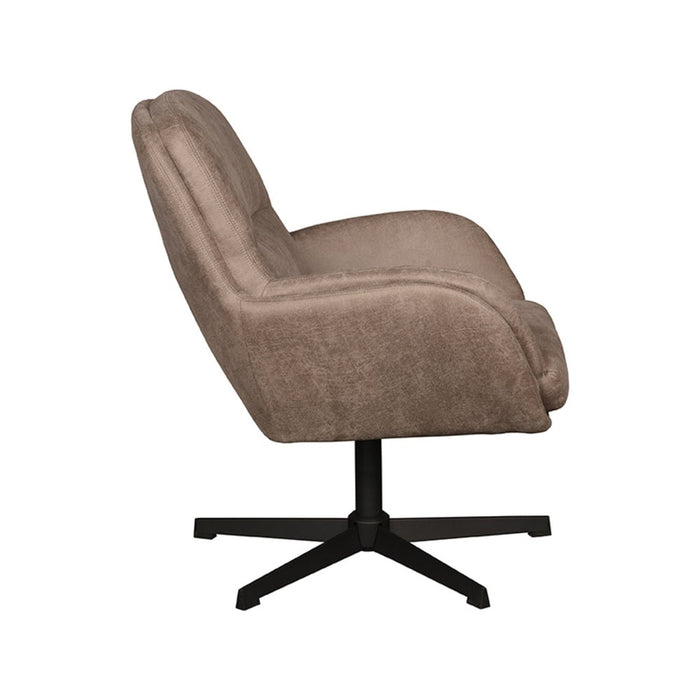 Draaifauteuil Moss Taupe 70x77x90 cm-Fauteuils-LABEL51