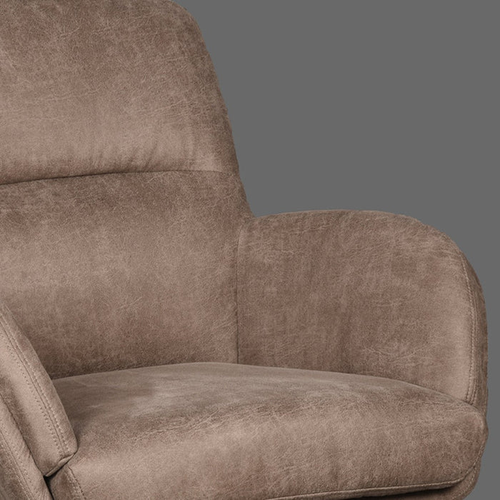 Draaifauteuil Moss Taupe 70x77x90 cm-Fauteuils-LABEL51