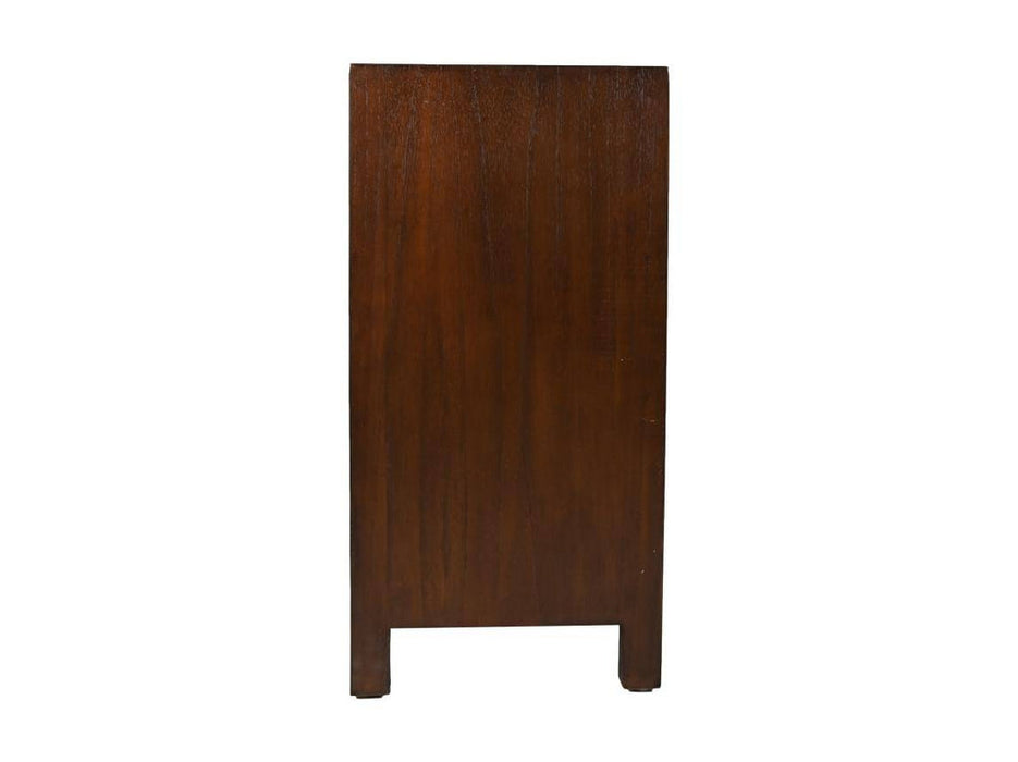 Dressoir 3 Deur-150x42x85-Bruin-Teak Fineer-Dressoirs-HSM Collection