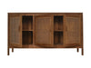 Dressoir 3 Deur-150x42x85-Naturel-Teak/Rotan-Dressoirs-HSM Collection